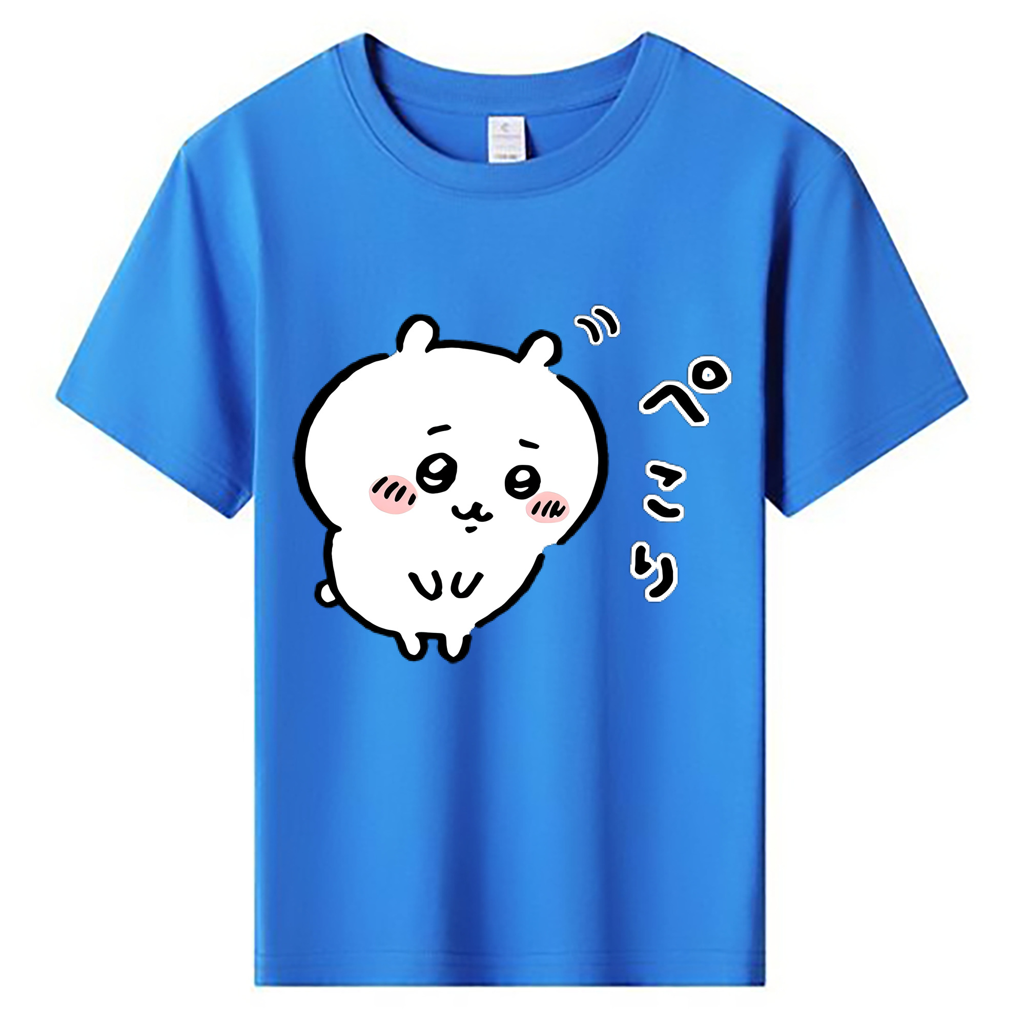 （画像用） ちいかわ ちいかわ Chii-kawa chiikawa 綿100％キッズTシャツ（フロントプリント）